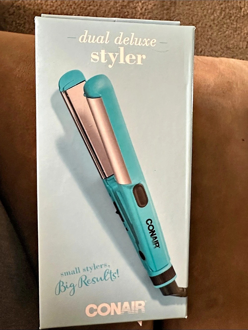 Conair Dual Deluxe Styler Turquoise Rose Gold NWT